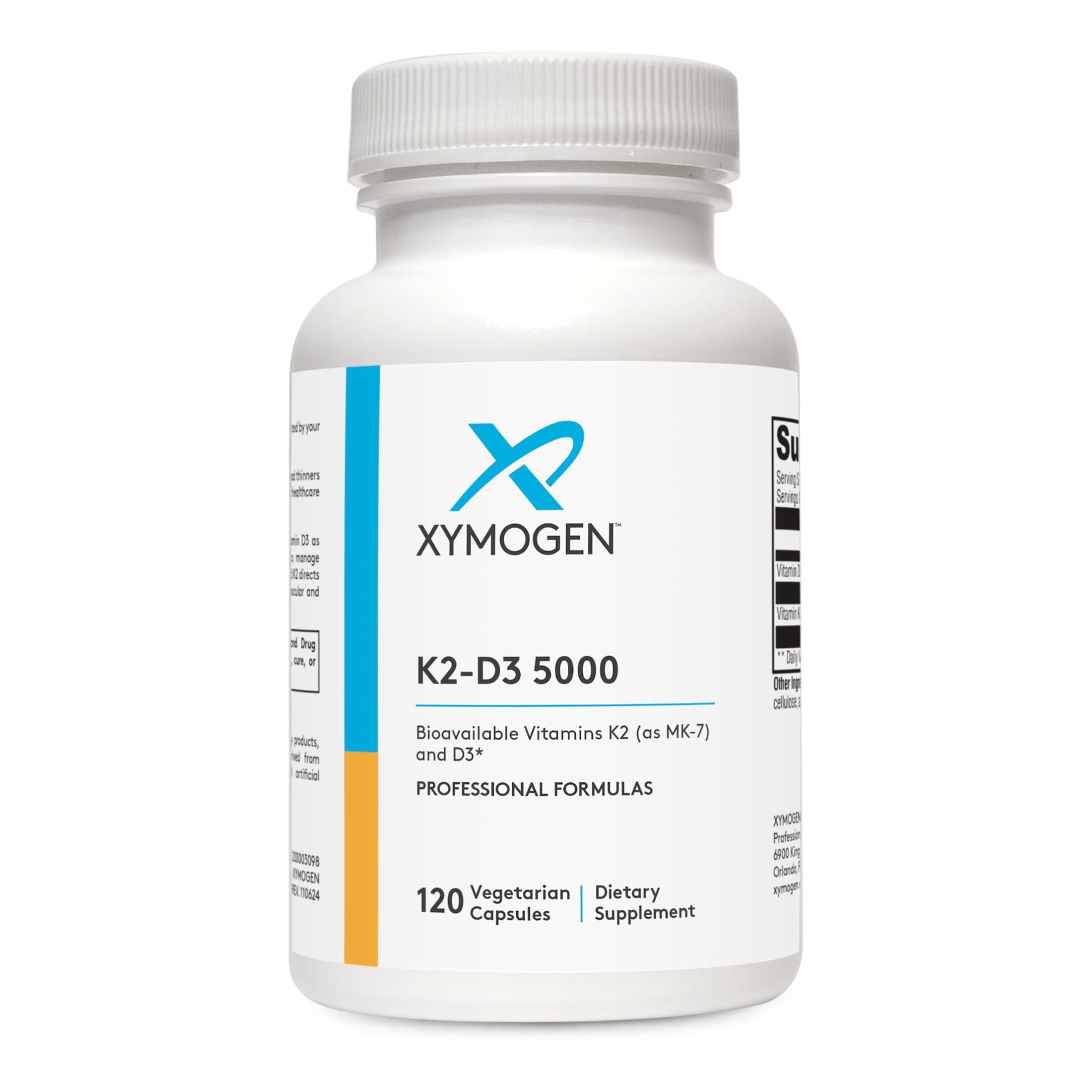 Vitamin D3 K2 XYMOGEN 5000 Supplement for Immune Support

