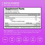 NutraChamps Biotin Gummies High Potency | Hair Skin Nails

