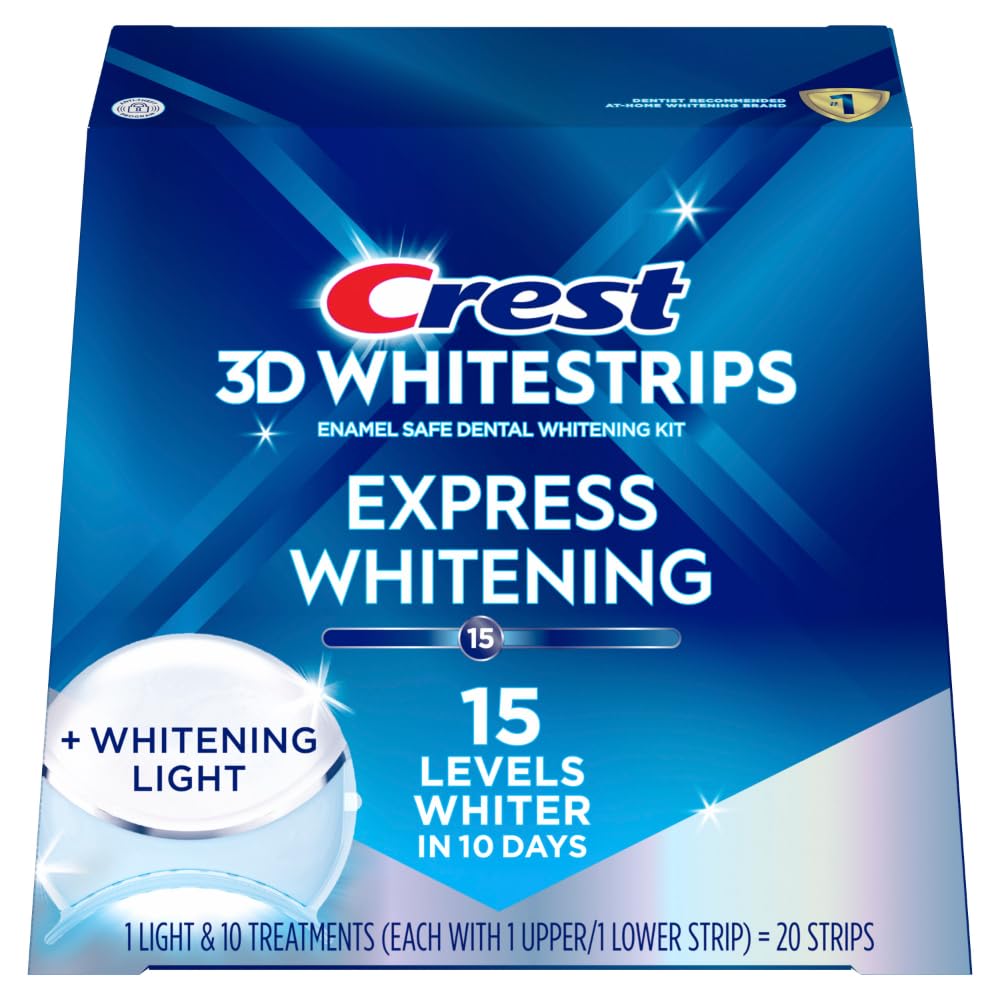 Crest 3D Teeth Whitening Kit | Enamel-Safe Whitening

