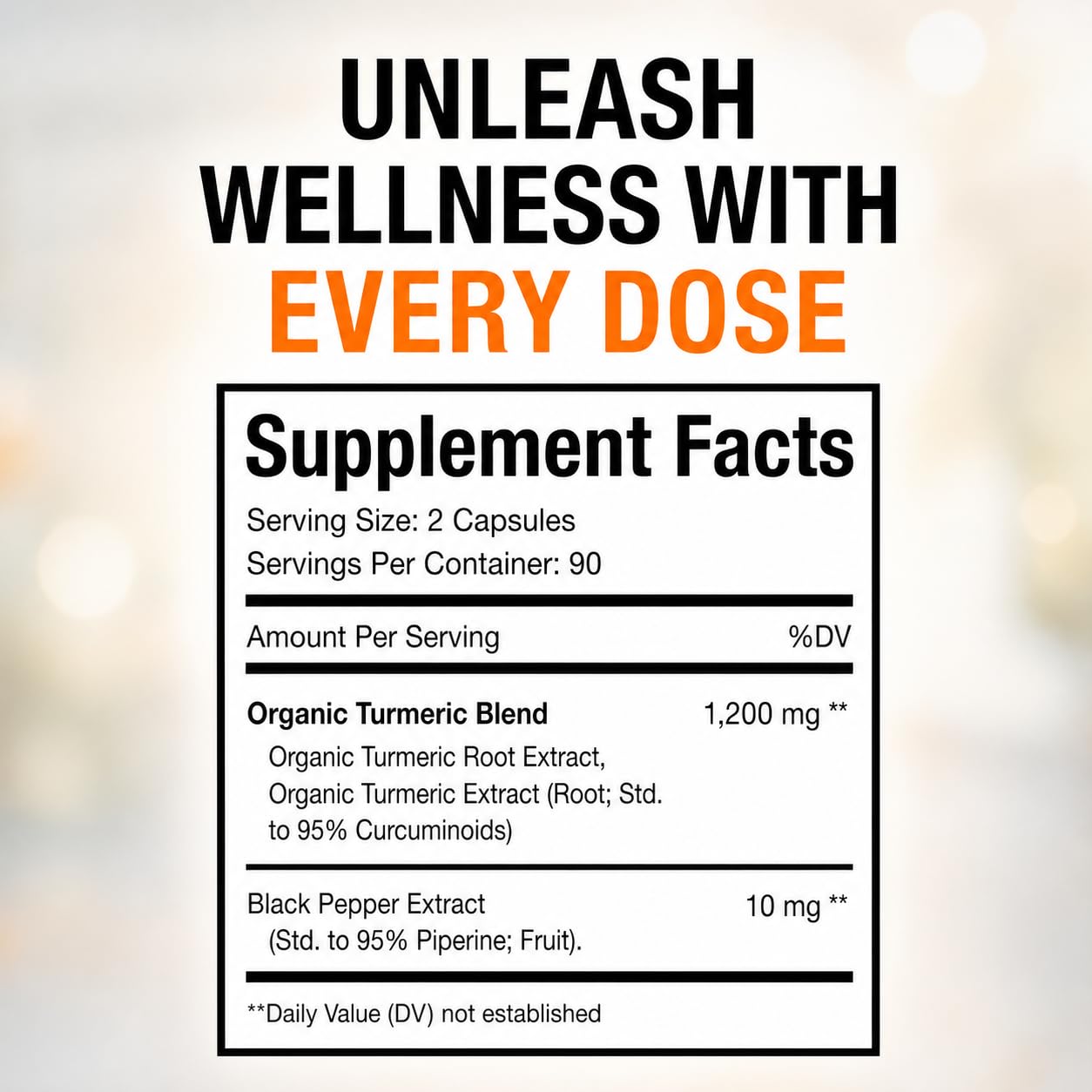 Pure By Nature Turmeric Curcumin with Black Pepper Extract

