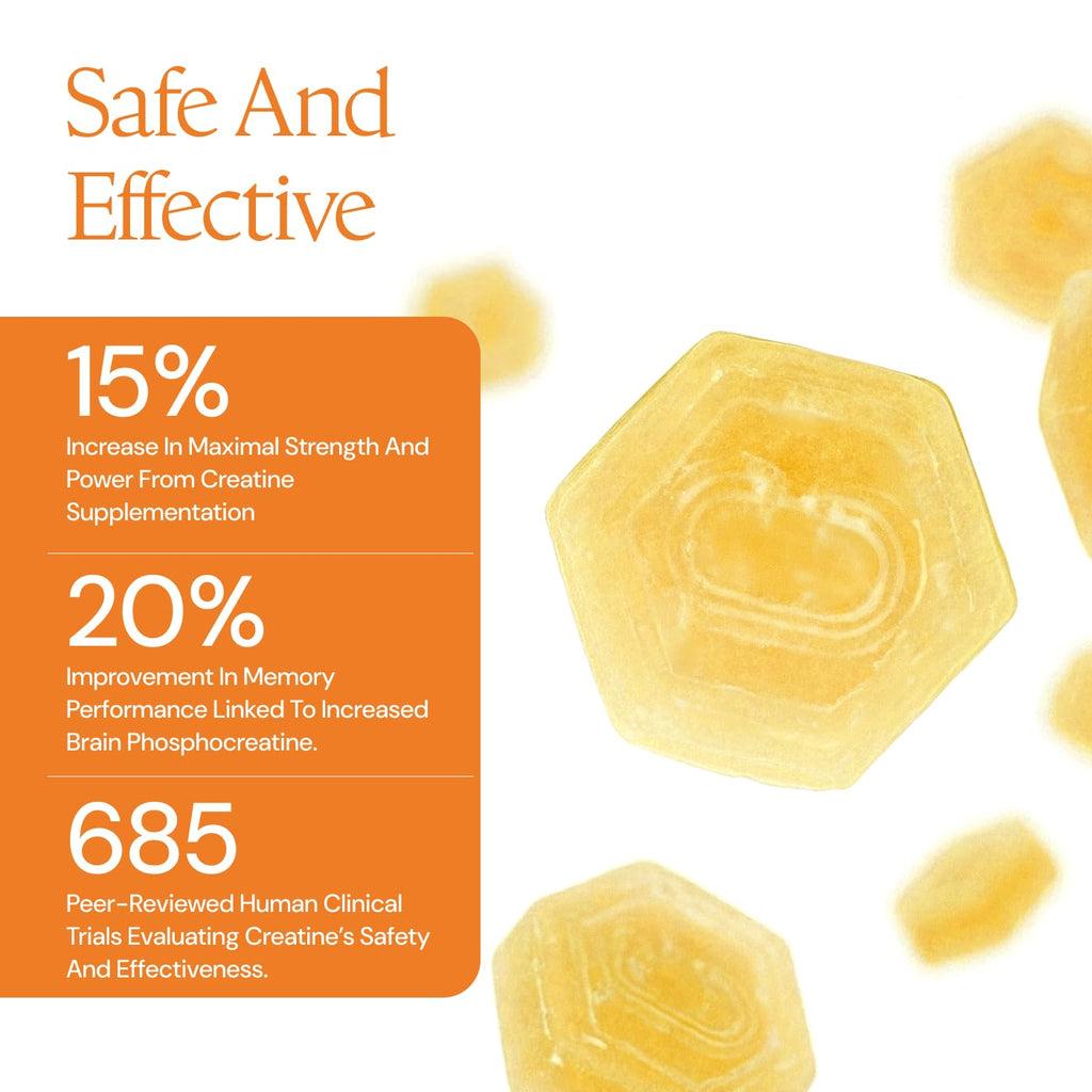 Creatine Monohydrate Gummies – Vegan Gluten-Free

