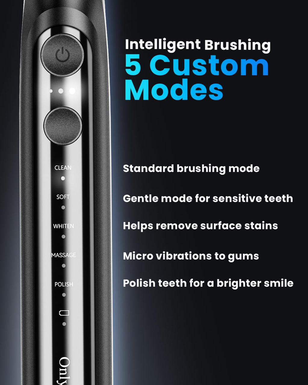 Onlyone Electric Toothbrush for Adults - 5 Modes

