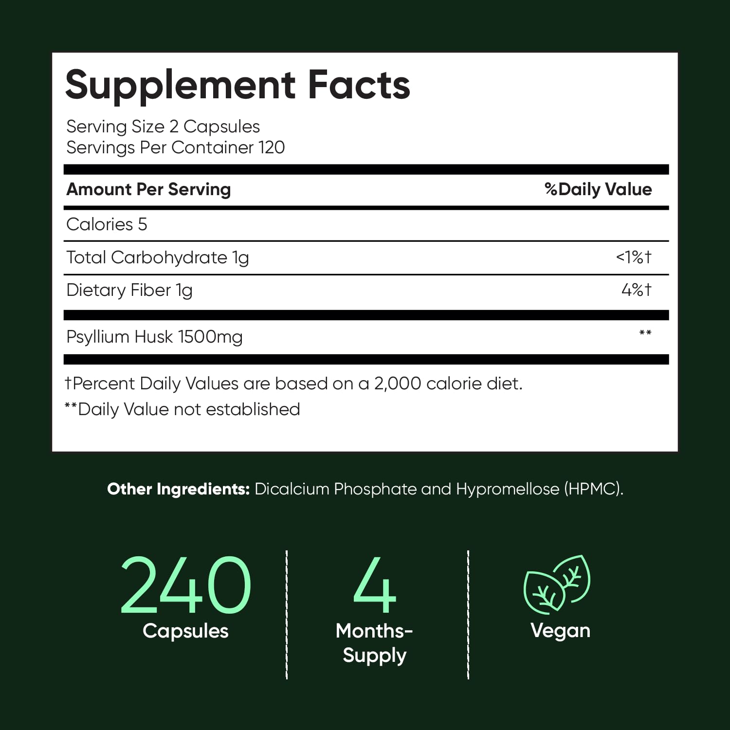WeightWorld Psyllium Husk Capsules for Digestive Fiber

