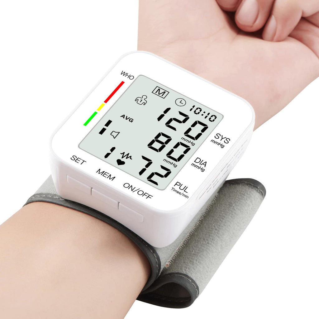 MMIZOO Wrist Blood Pressure Monitor with Large LCD Display

