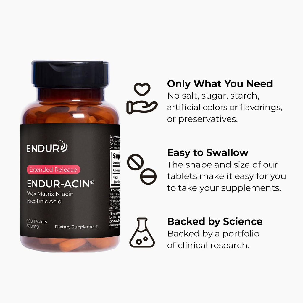 ENDUR-ACIN Niacin B3 Heart Health Supplement

