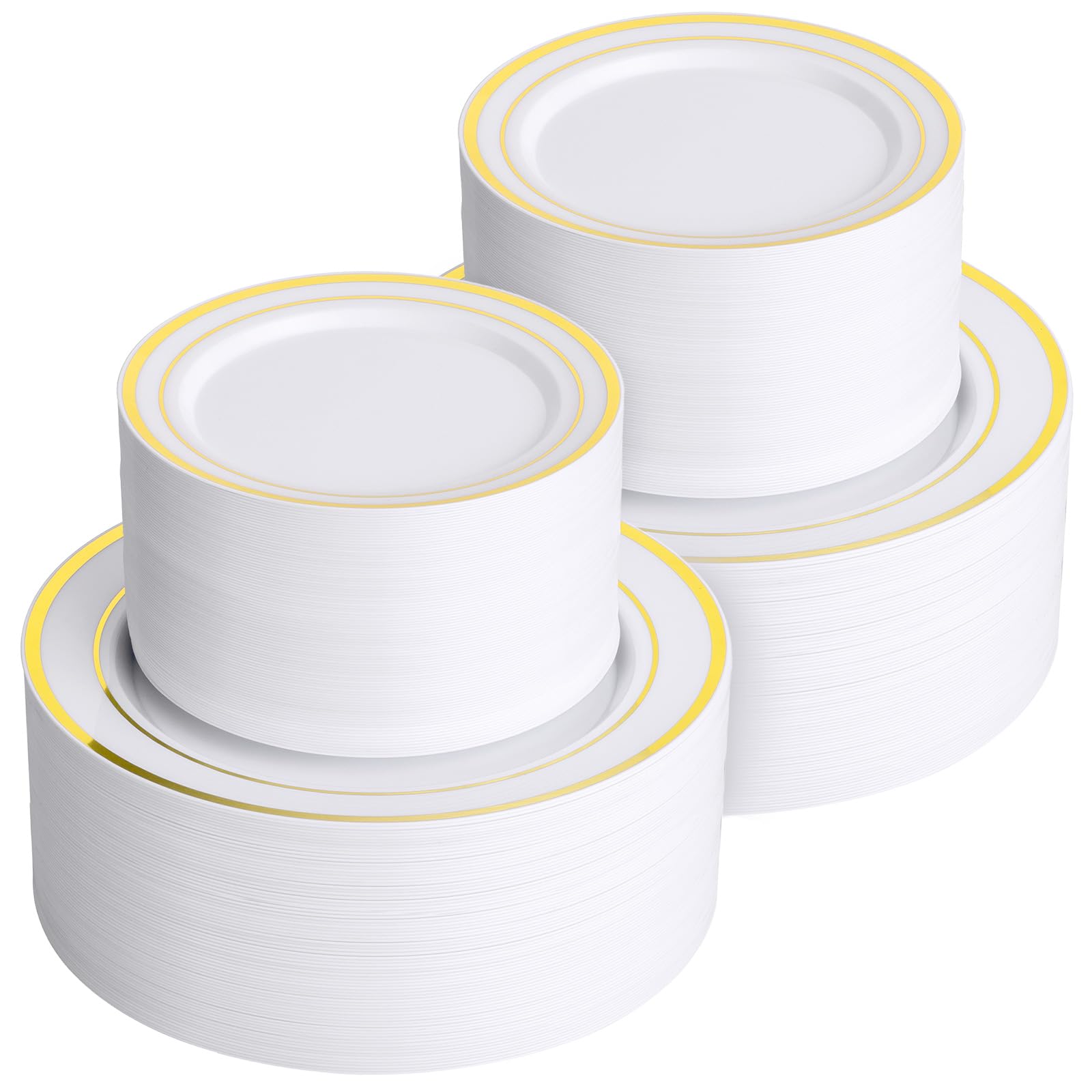 Goodluck Heavy-Duty Disposable Plastic Plates