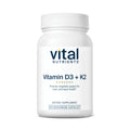 Vital Nutrients Vitamin D3 + K2 Supplement 2000 IU for Bone & Muscle Health