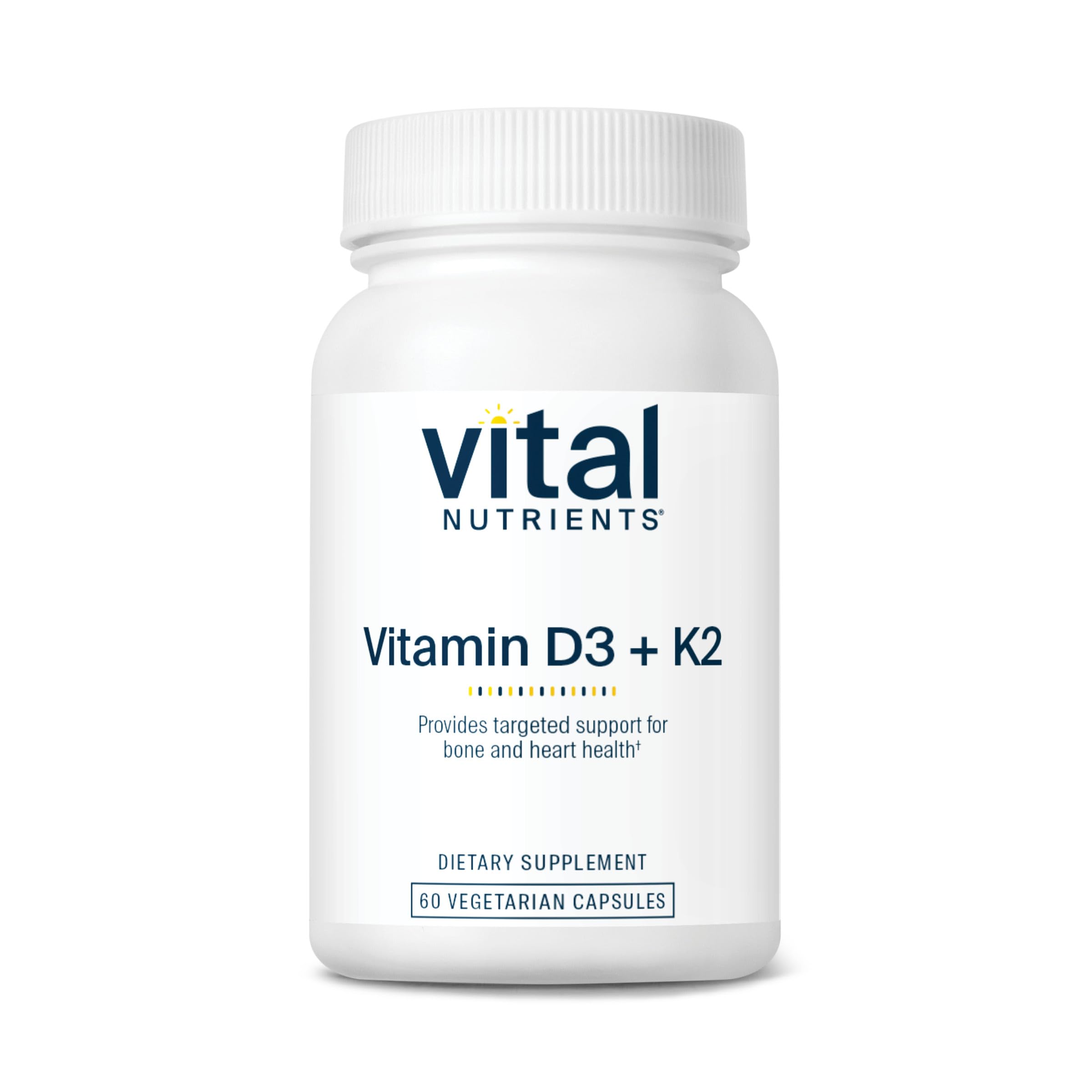 Vital Nutrients Vitamin D3 + K2 2000 IU for Bone Health

