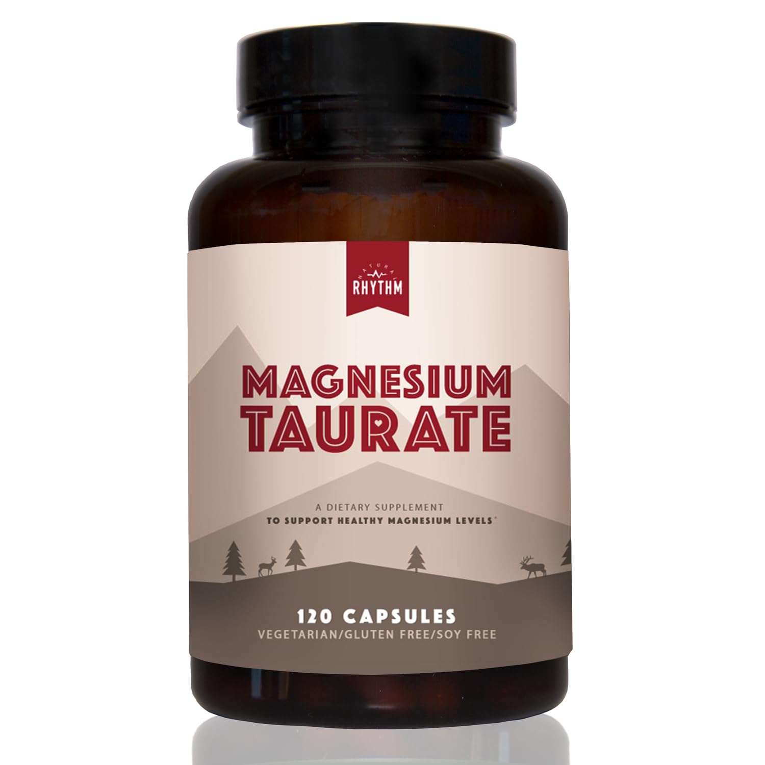 Magnesium Taurate Supplement for Heart & Nerve - Made in USA

