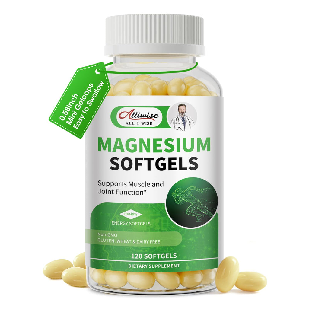 Alliwise Magnesium Glycinate Softgels Sleep & Muscle

