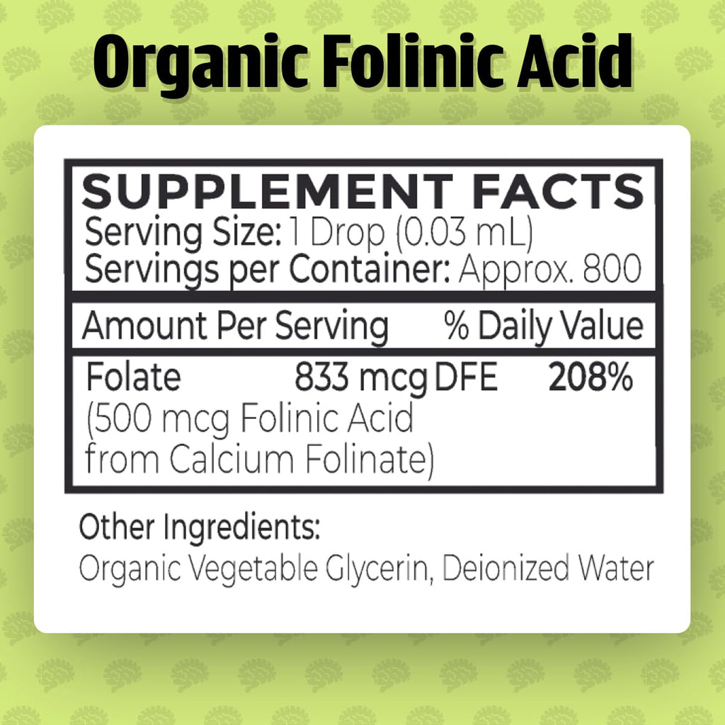 Folinic Acid Liquid Drops by Dr. Green Mom

