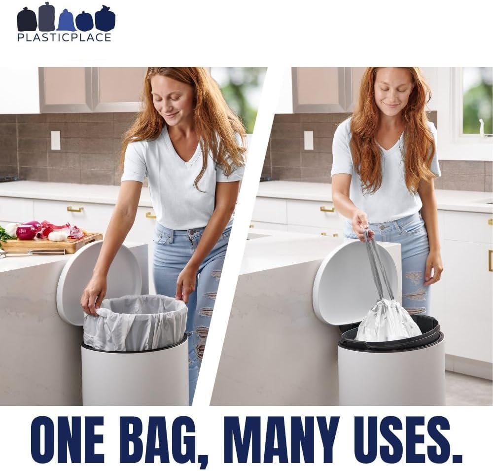 Plasticplace Custom Fit Trash Bags for Simplehuman Code J

