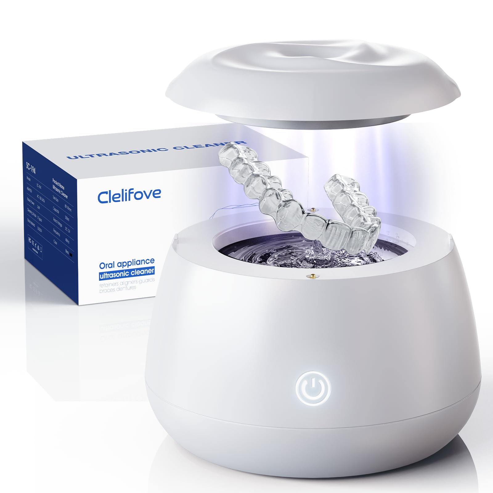Ultrasonic Retainer Cleaner Pod for Aligners & Trays

