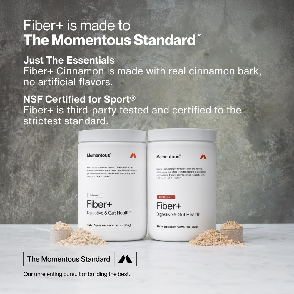 Momentous Fiber+ Multi-Source Fiber Powder for Digestive Support

