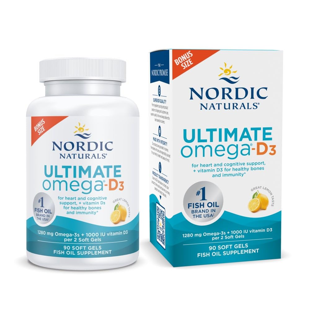 Nordic Naturals Ultimate Omega-D3 Lemon Flavor