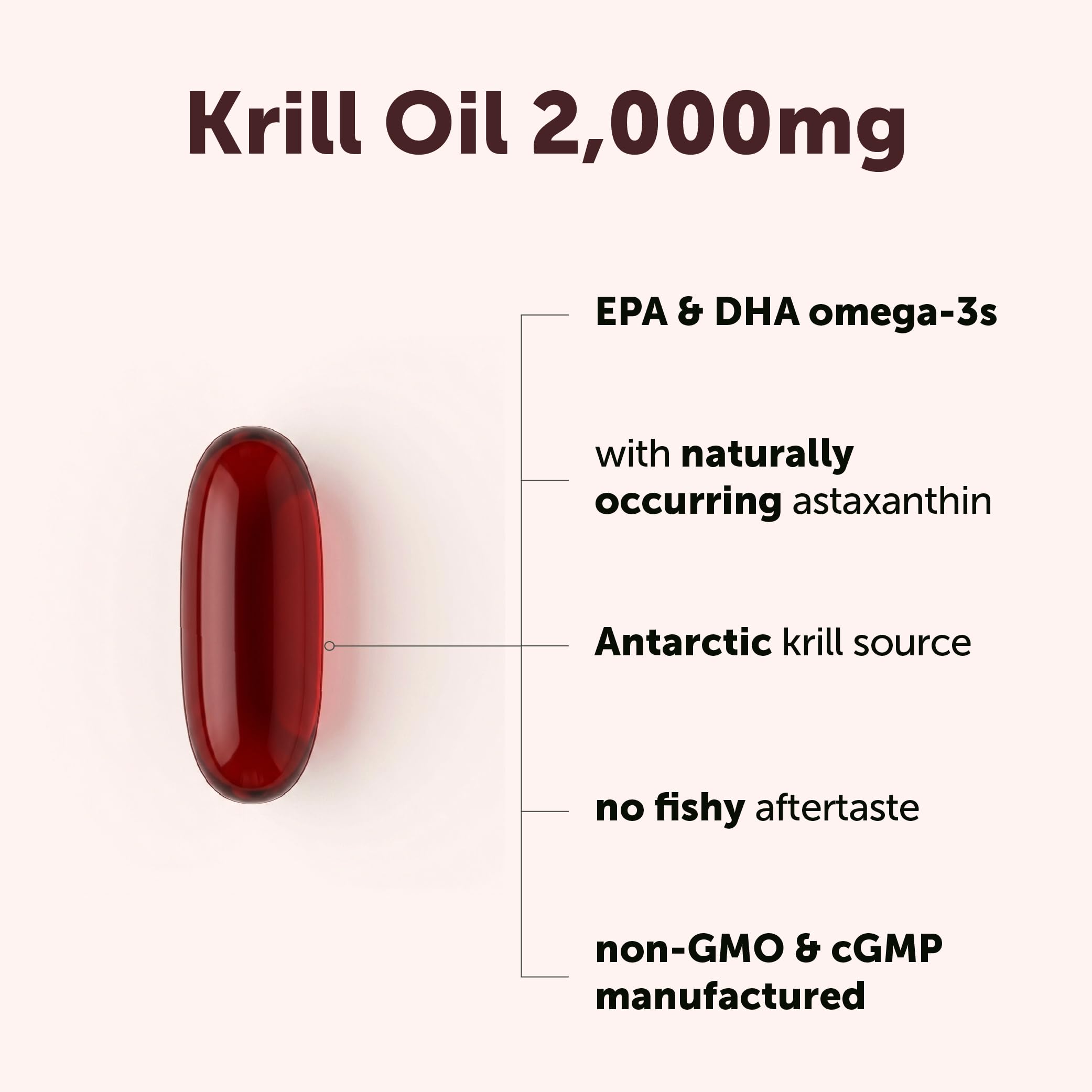 Micro Ingredients Antarctic Krill Oil 2,000 mg EPA & DHA

