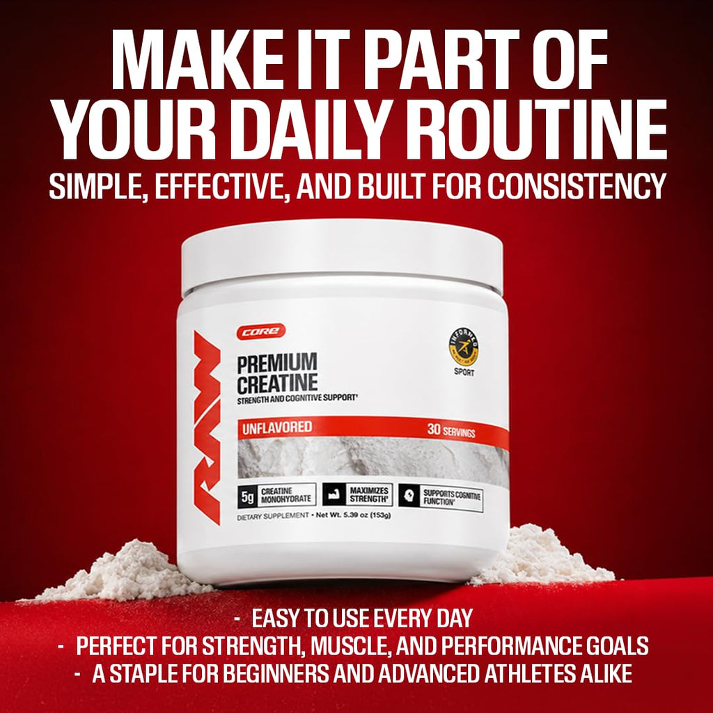 RAW Nutrition Creatine Monohydrate Powder – Micronized

