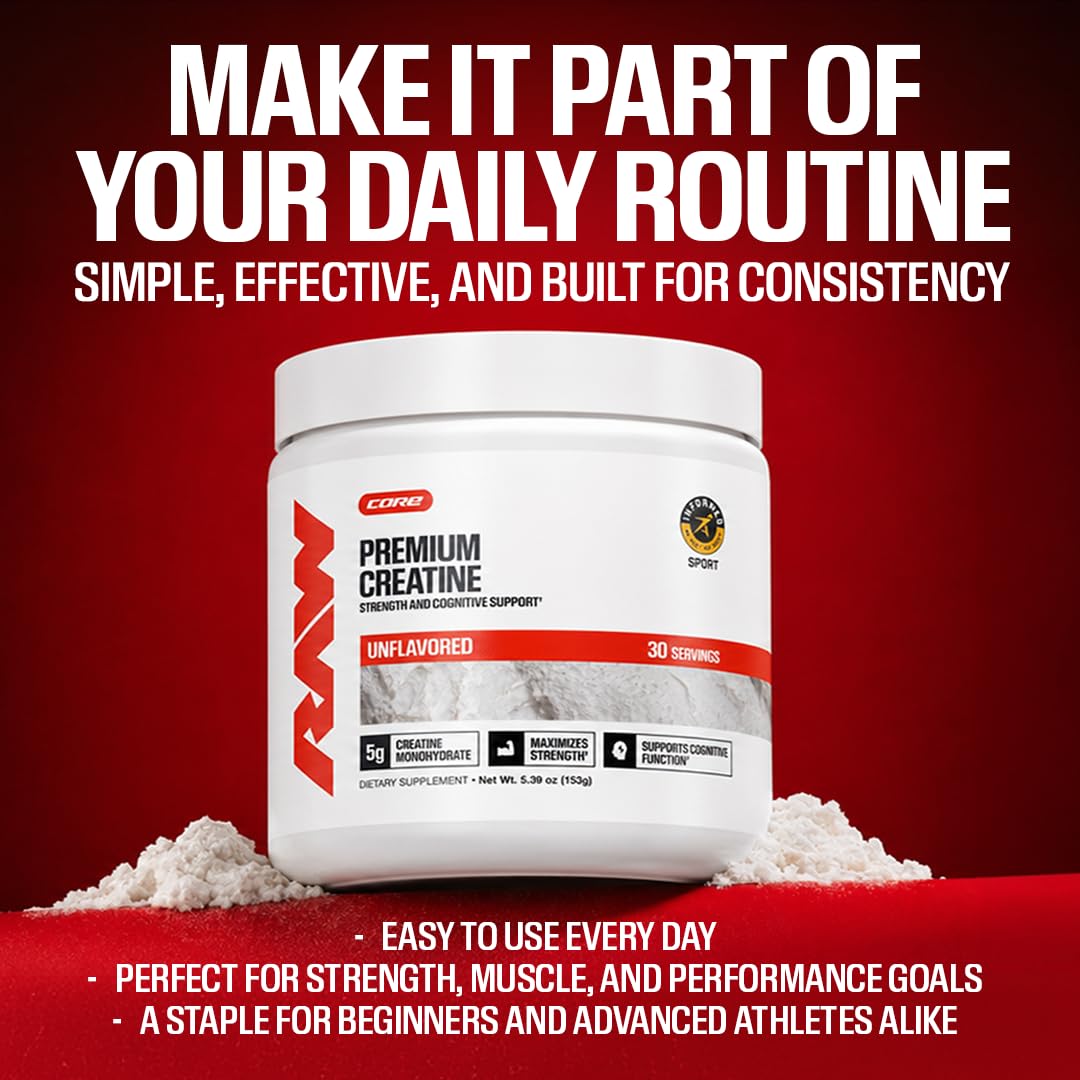 RAW Nutrition Creatine Monohydrate Powder – Micronized

