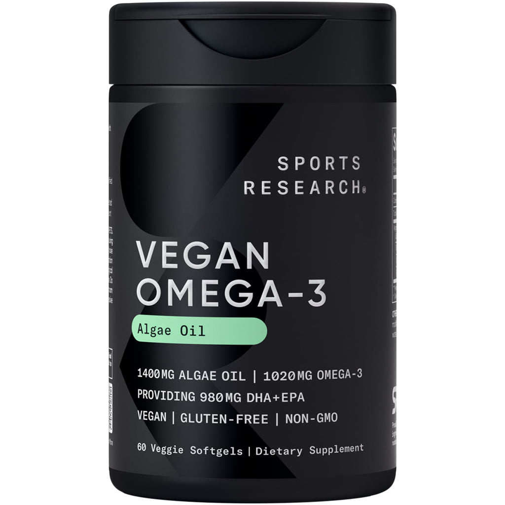 Sports Research Vegan Omega-3 from Algae Oil DHA & EPA

