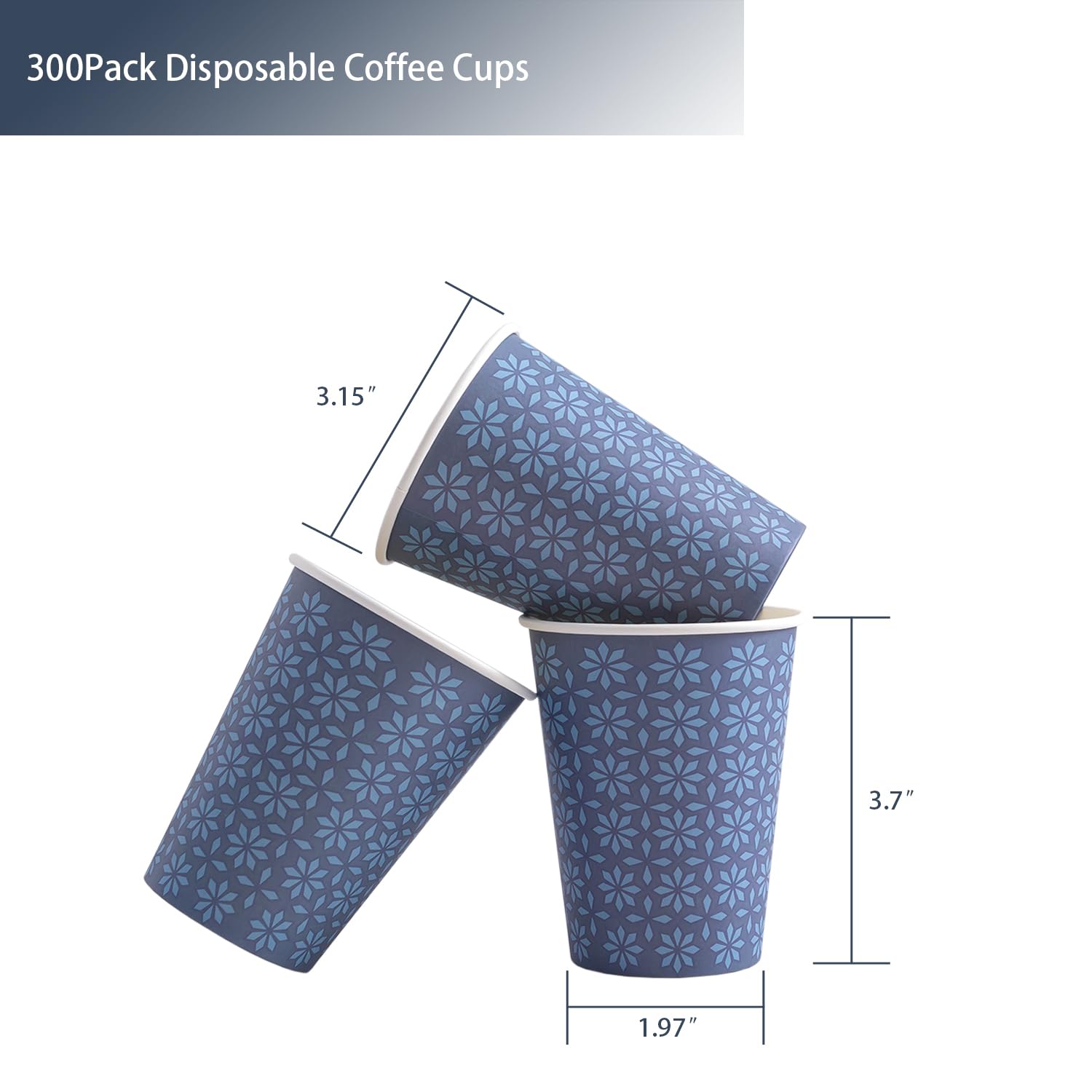 Clawsoff Disposable Paper Cups – Leak-Proof BPA-Free

