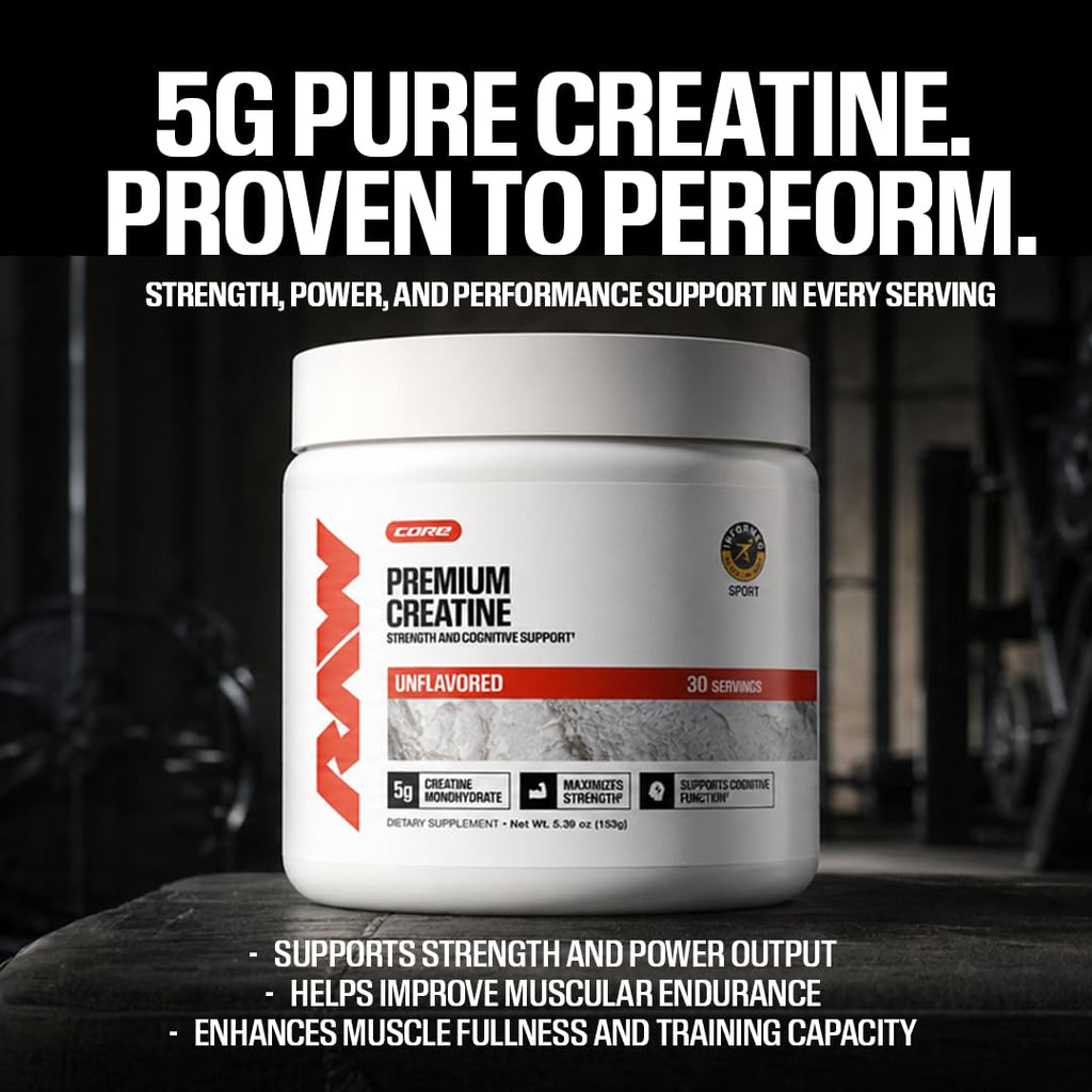 RAW Nutrition Creatine Monohydrate Powder – Micronized

