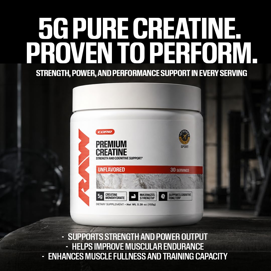 RAW Nutrition Creatine Monohydrate Powder – Micronized

