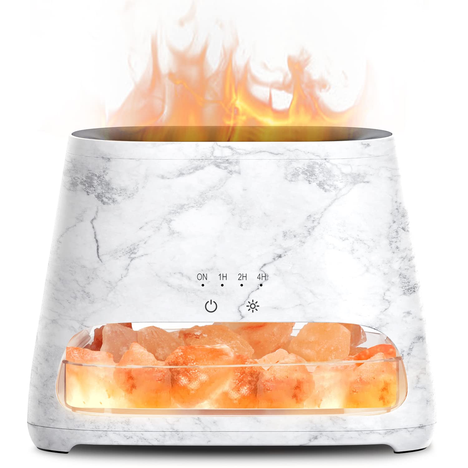 SALKING 2-in-1 Ultrasonic Essential Oil Diffuser & Himalayan Salt Lamp