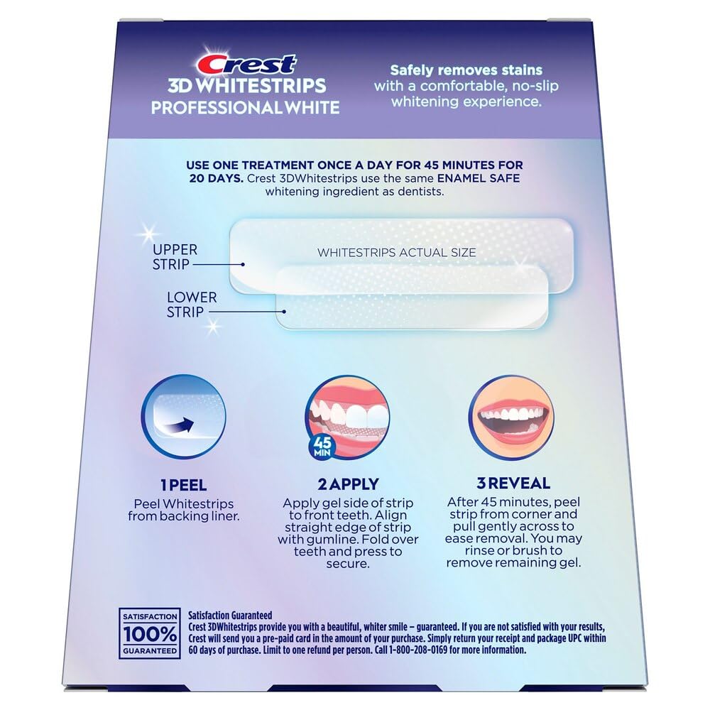 Crest 3D No Slip Whitestrips Professional Effects Teeth Whitening Kit