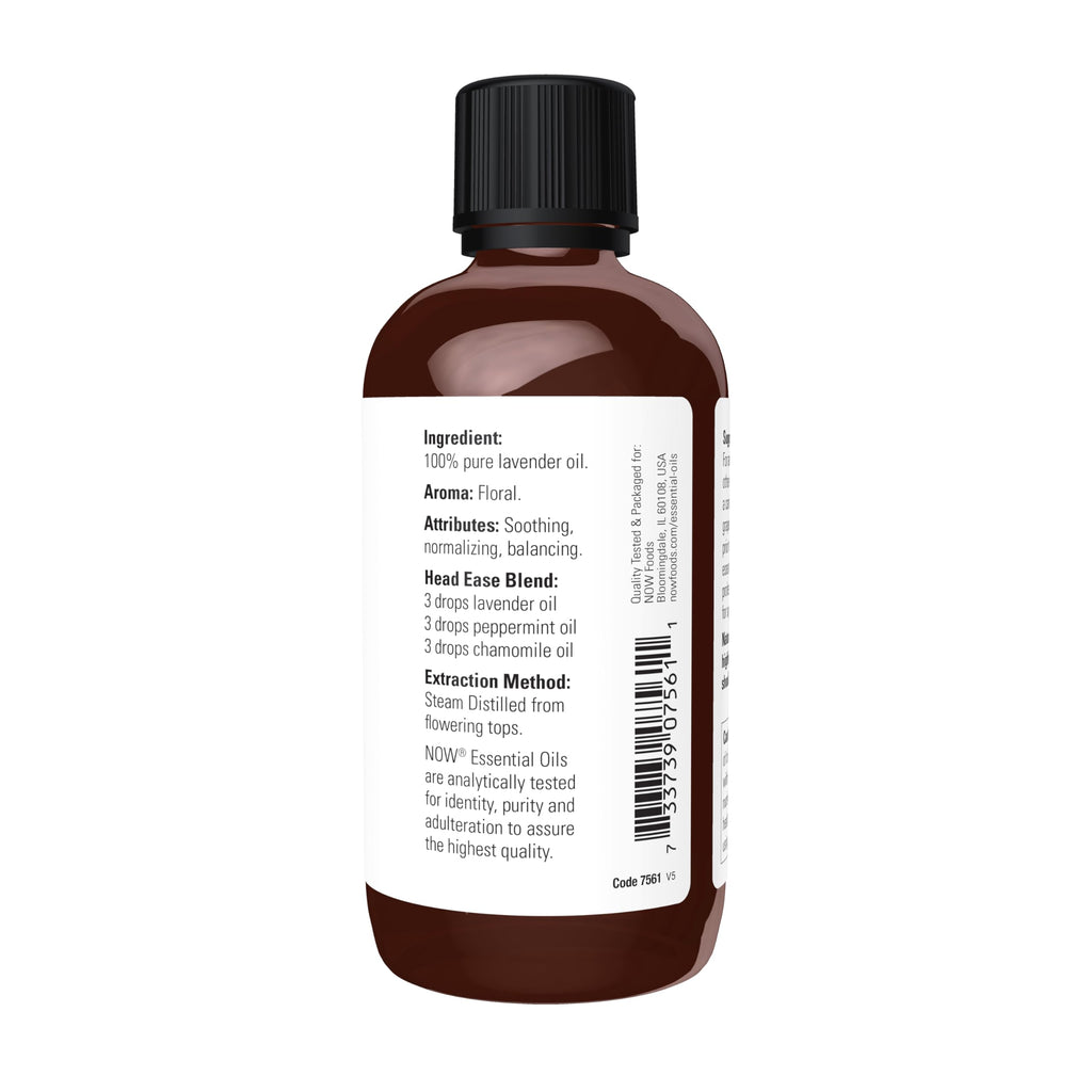 NOW Lavender Essential Oil Steam Distilled 100% Pure

