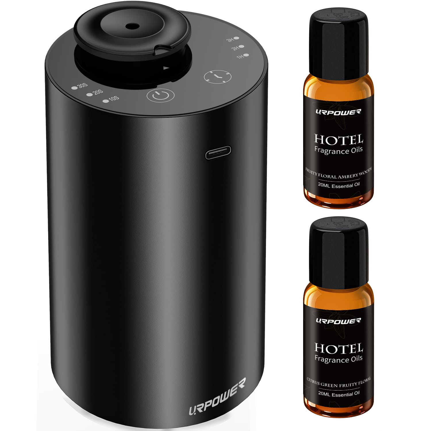 URPOWER Waterless Essential Oil Diffuser Cordless Car & Home

