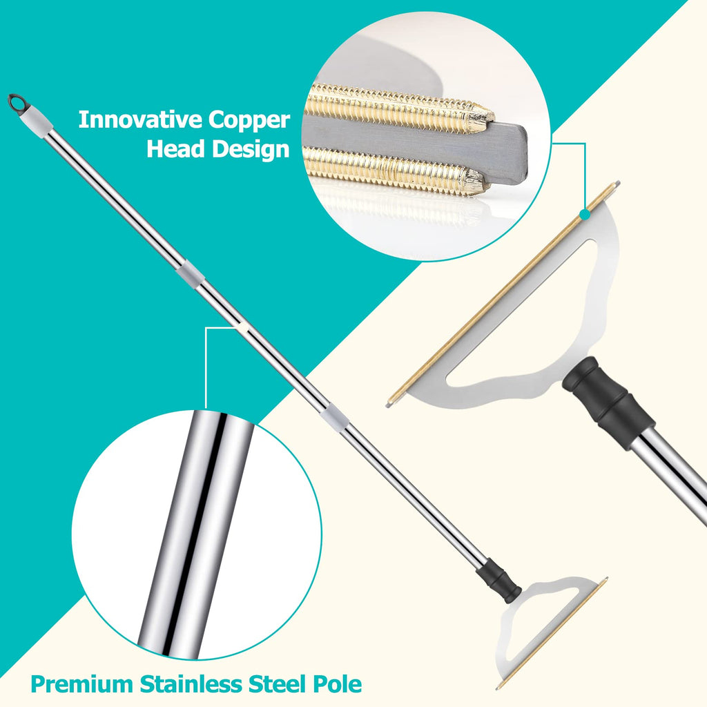 GOSEDER Carpet Rake for Pet Hair Removal | Durable Brush


