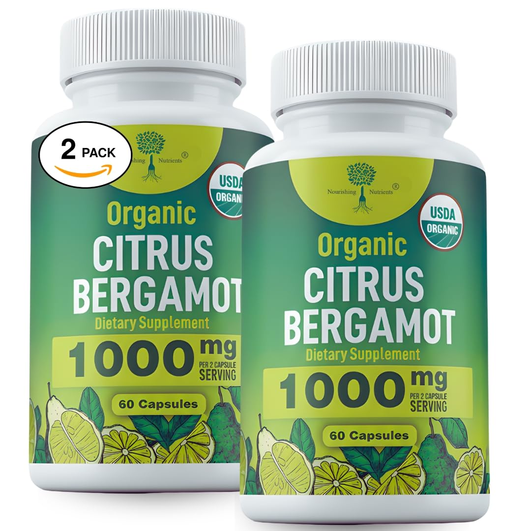 Natural Balance Organic Citrus Bergamot Supplement 1000 mg with Patented Extract