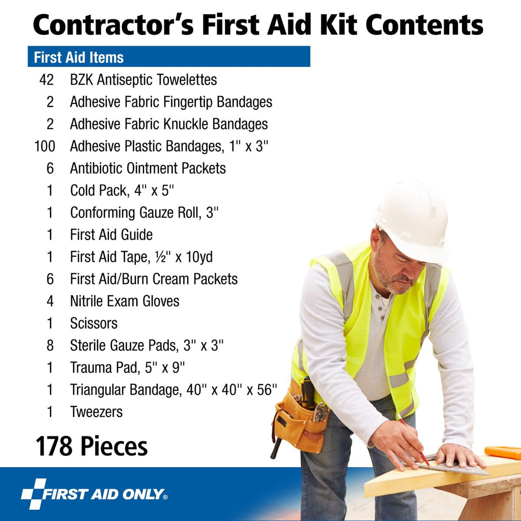 First Aid Only Contractor's First Aid Kit for Job Sites

