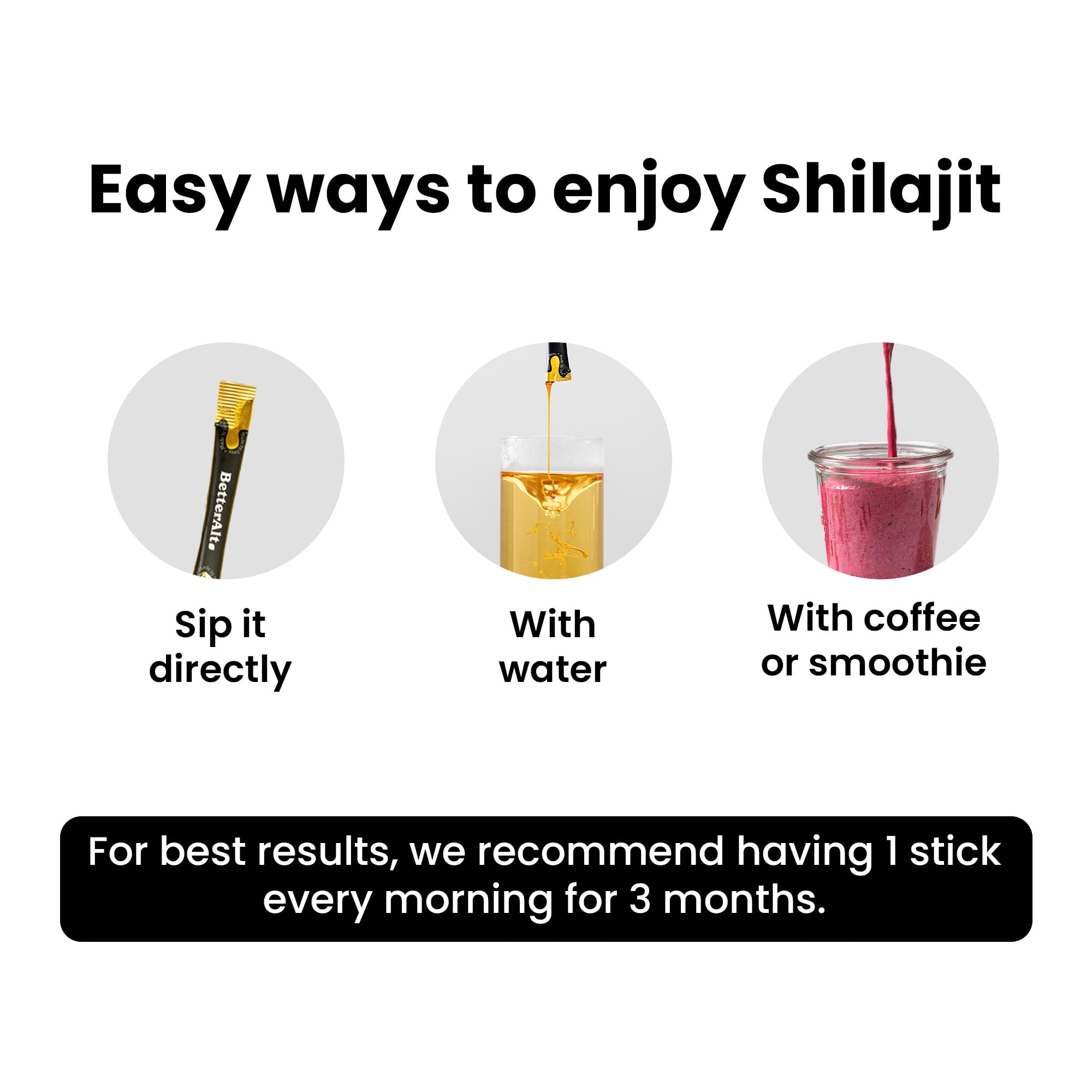 BetterAlt Himalayan Shilajit & Honey Sticks


