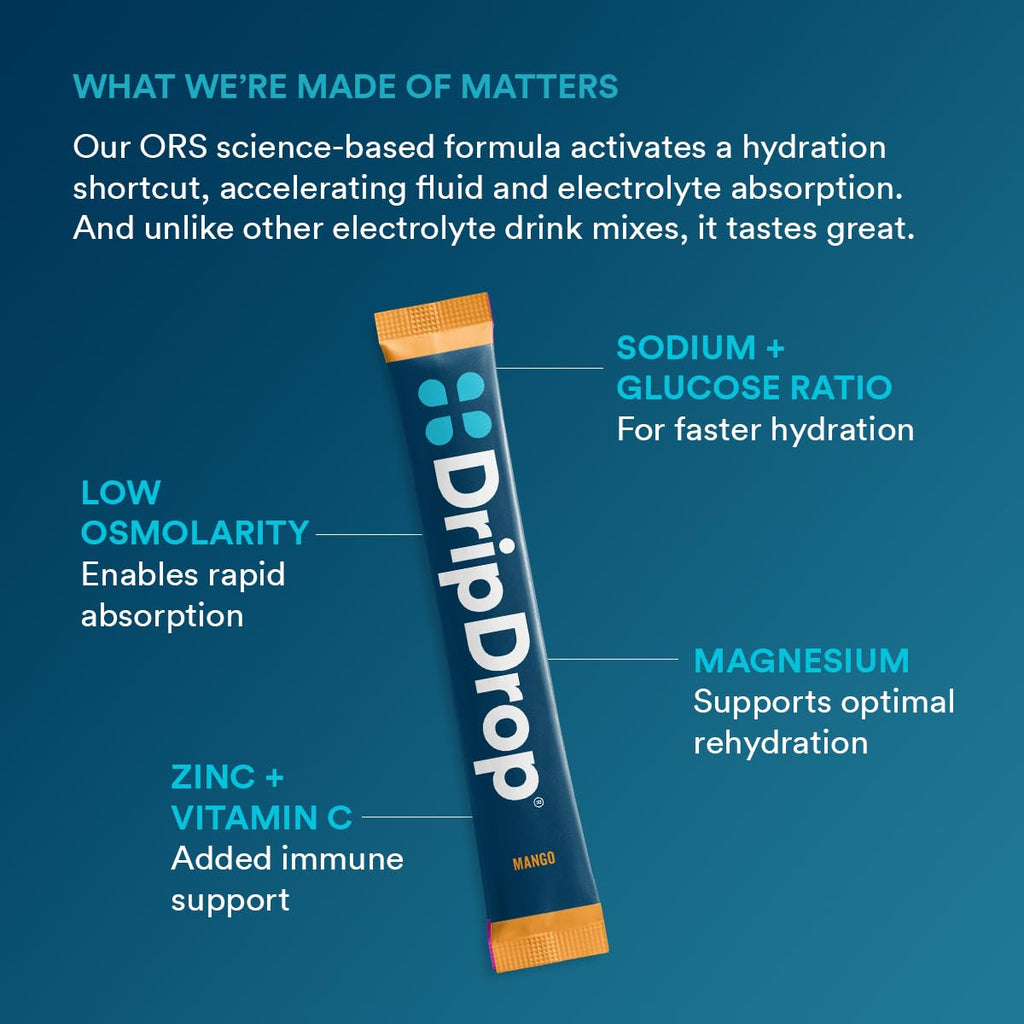 DripDrop Hydration Electrolyte Drink Mix | Non-GMO

