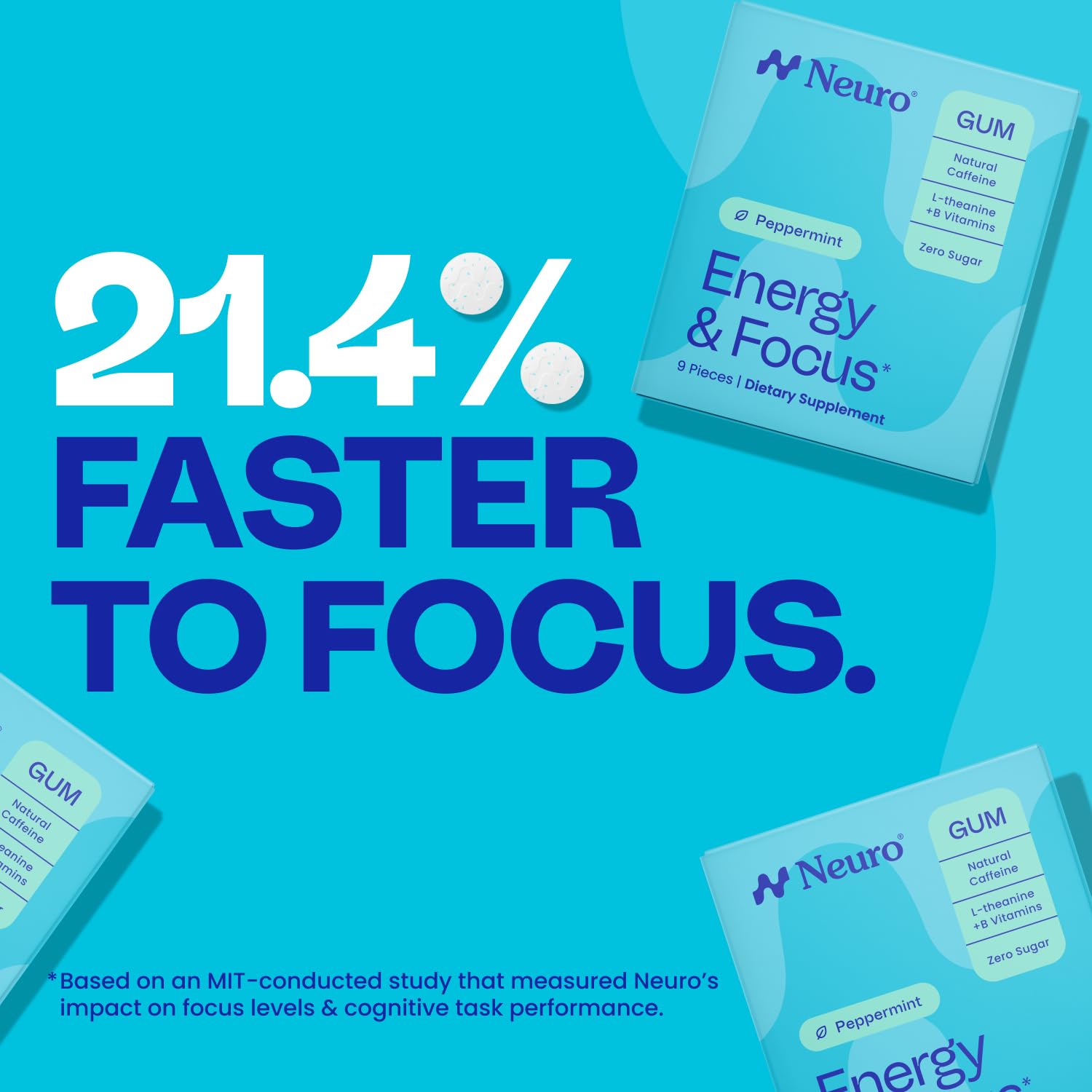 Neuro Energy & Focus Mints – Sugar Free Caffeine & L-Theanine

