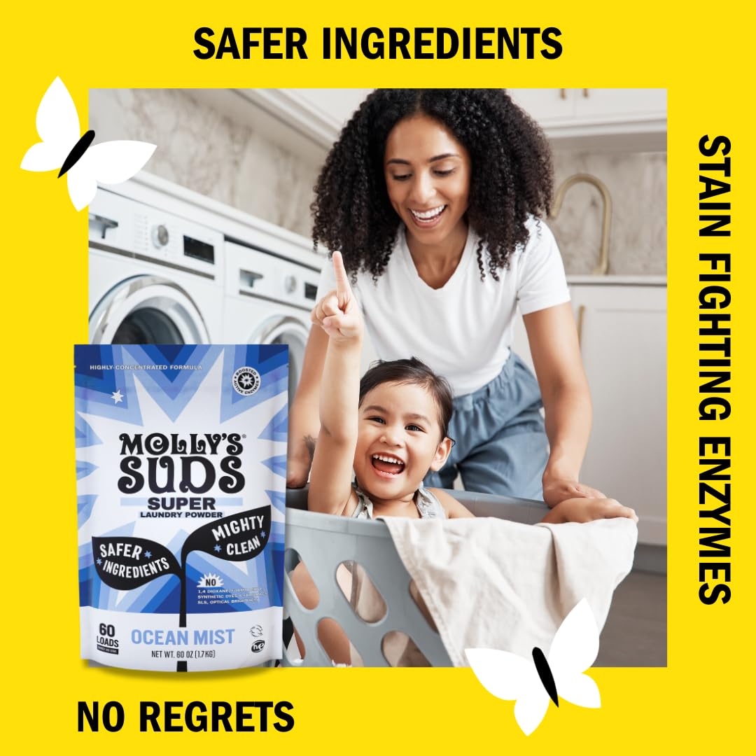 Molly's Suds Super Powder Detergent Extra Strength Laundry

