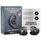 Decibullz Custom Molded Earplugs 31dB NRR Hearing Protection

