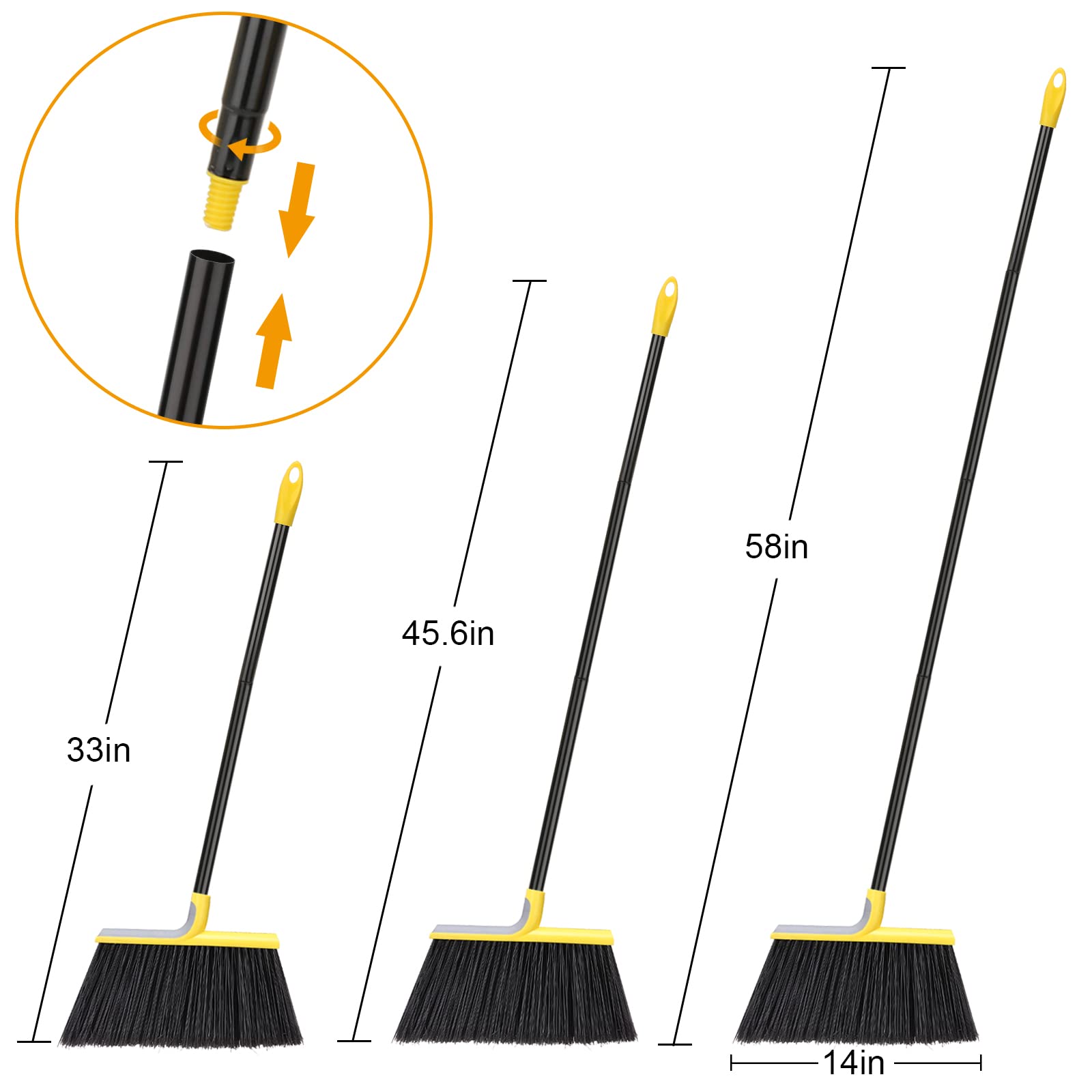 Outdoor Broom with Durable Bristles | Heavy-Duty Cleaning

