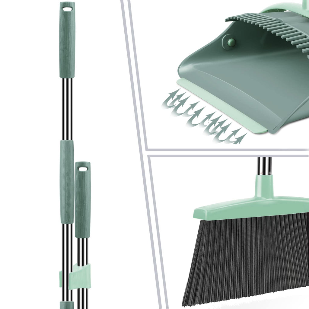 Ivandar Broom and Dustpan Set - Long Handle

