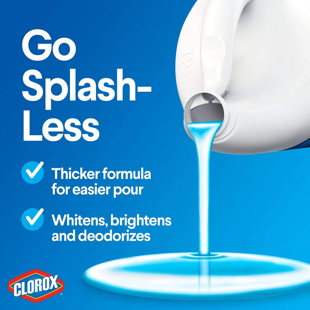 Clorox Splash-Less Bleach for Laundry & Home Cleaning

