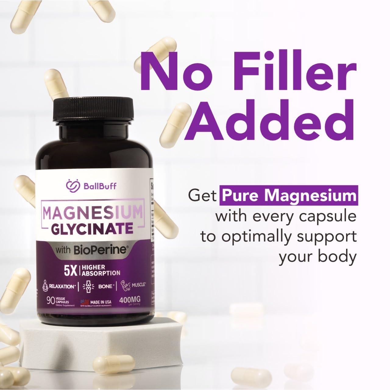Balance Buff Magnesium Glycinate Supplement

