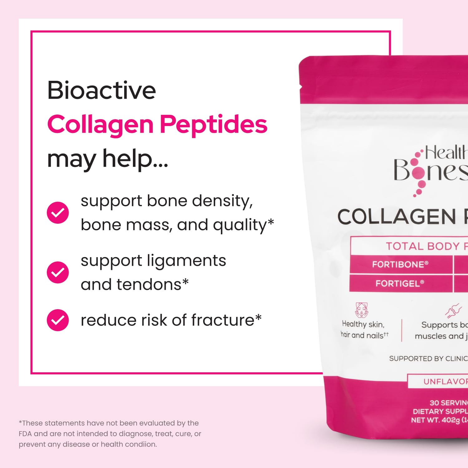 FORTIBONE Collagen Peptides with FORTIGEL VERISOL TENDOFORTE

