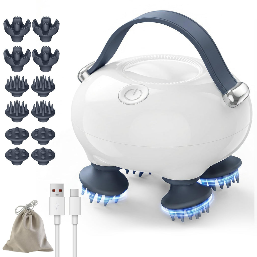 Scalp Massager with 12 Heads - 3 Modes Portable

