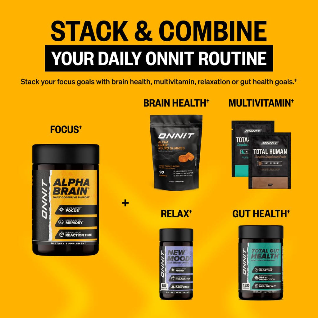 Onnit Alpha Brain Nootropic Capsules for Memory & Focus

