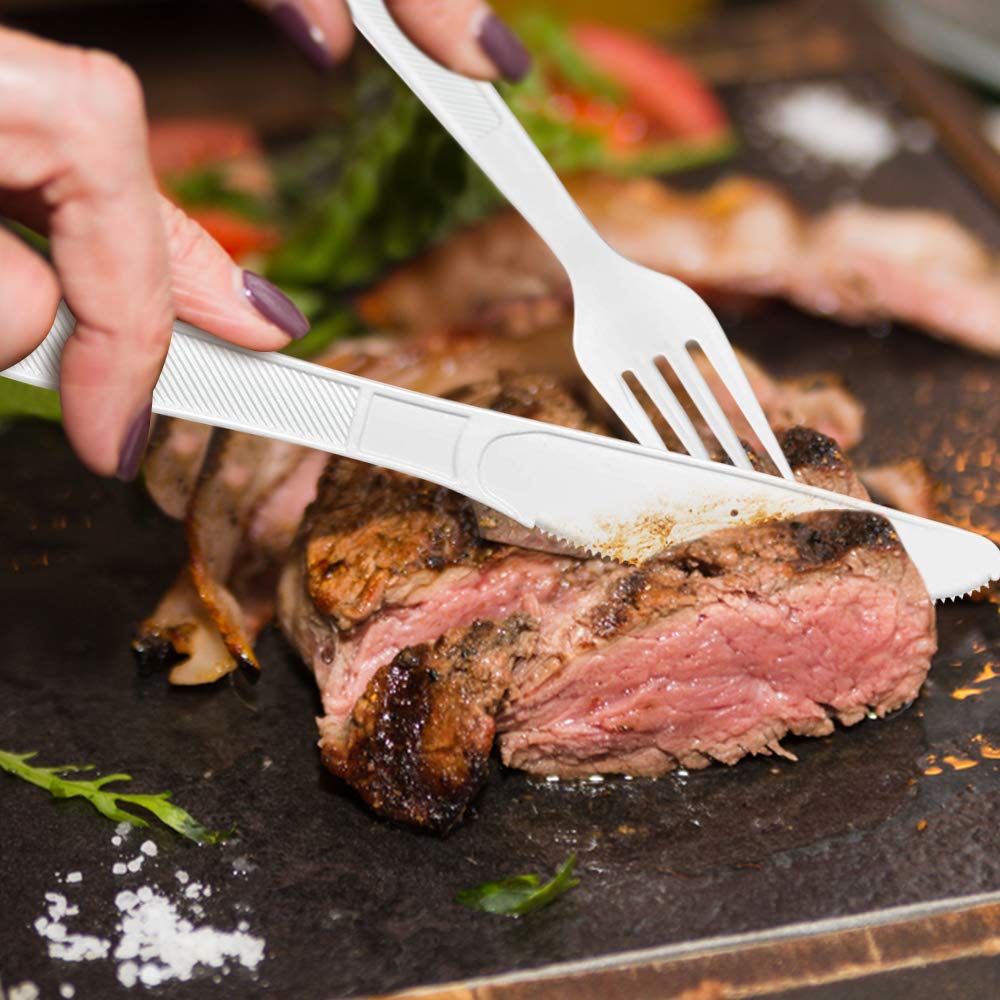 BluShine Heavy Duty Cutlery - Premium Disposable Utensils


