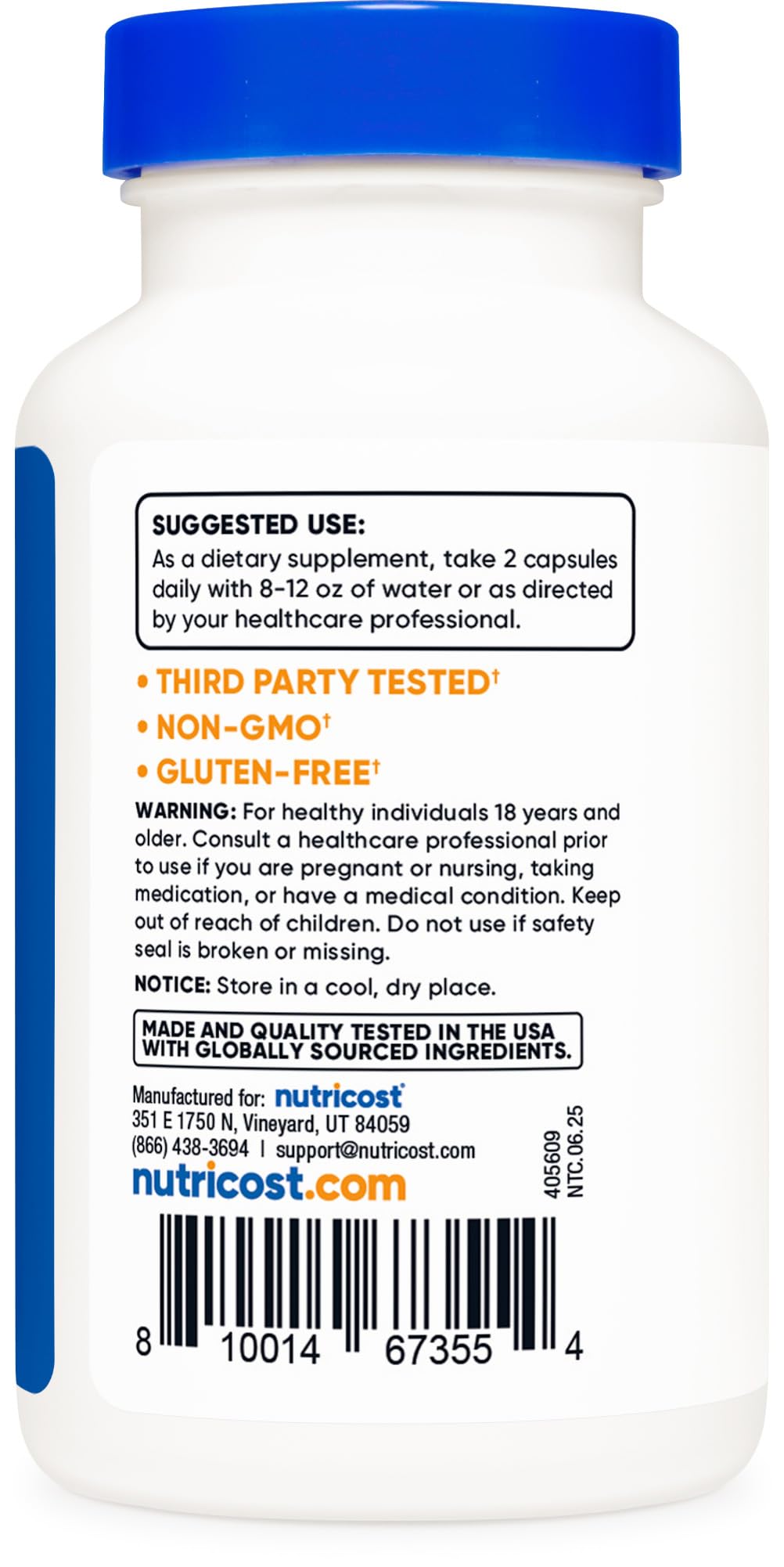 Nutricost SAM-e S-Adenosyl-L-Methionine Supplement

