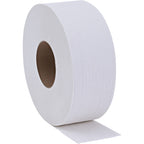 Genuine Joe Jumbo Roll Bath Tissue - Two-Ply White Recycled

