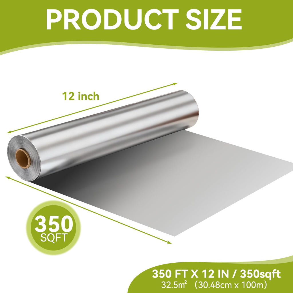 HKZJKJ Aluminum Foil Roll with Cutter | Food Safe


