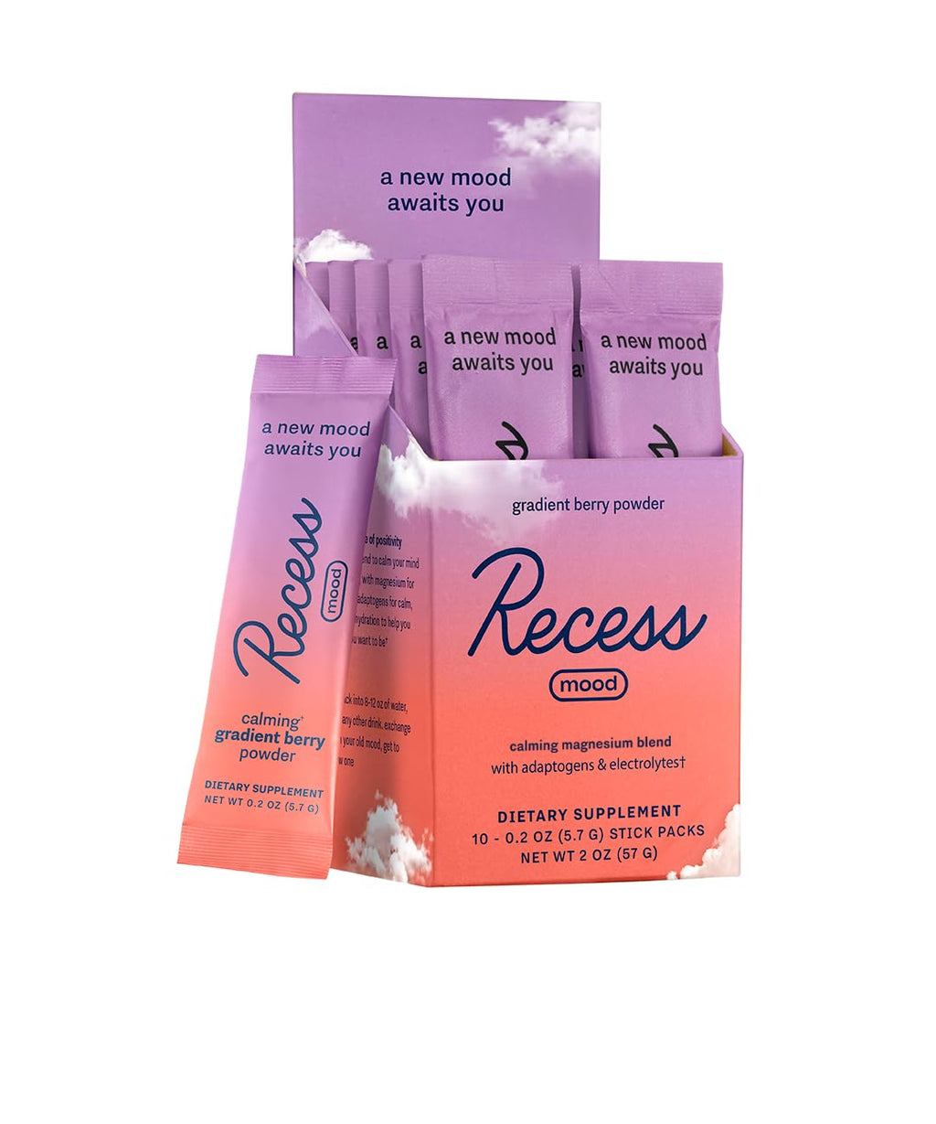 Recess Mood Powder Magnesium L-Threonate Calm Support Supplement